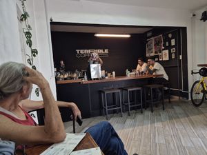 The coffee bar at Terrible Coffee in Queretaro
