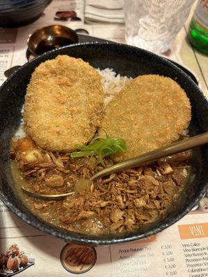 Curry con cotolette di zuccahini  at Ichira Ramen in Montecatini Terme