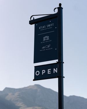 Our open board outside the winery.  at Atlas Swift in Franschhoek