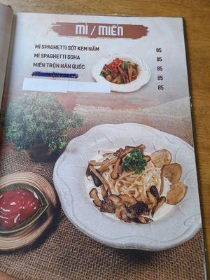 Menu front at SOHA in Ho Chi Minh City