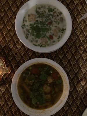 Tom Yam und Tom Kha  at Kruua Thai in Gran Canaria