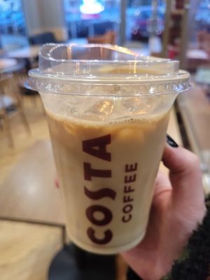 Iced Oat Latte at Costa Coffee in Llandudno