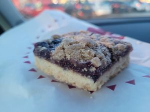 Winter Berry Crumble Slice at Costa Coffee in Llandudno
