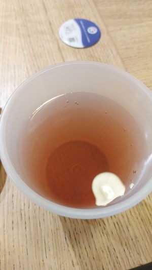 Homemade grenadine at Bioburger in Versailles
