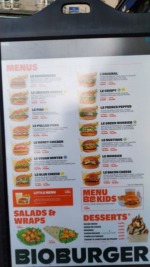  at Bioburger in Versailles