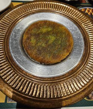 Vegan künefe at Mahal Antep in Istanbul
