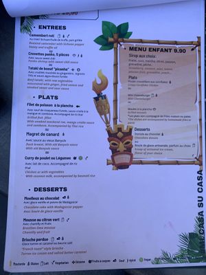 Menu  at Le Patio  in Argeles-sur-mer