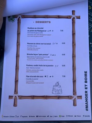 Menu  at Le Patio  in Argeles-sur-mer