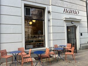 Outside  at Namo Bakery in Warsaw