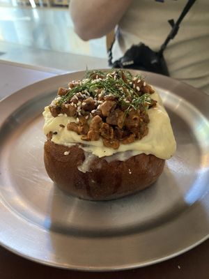 On their specials board - mushroom and cheese  at Namo Bakery in Warsaw