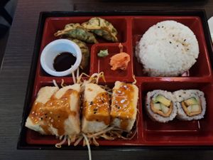 Tofu bento box at Oyama Sushi Japanese Restaurant  in Longford
