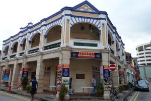 love this restaurant building at Bikanervala in Central Singapore