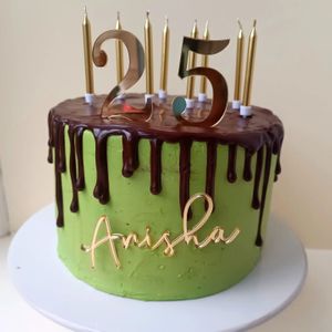 Matcha, Black Sesame, Yuzu and Chocolate Birthday Cake  at Around the World Bakes in Preston