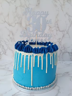 30th Birthday Cake at Around the World Bakes in Preston