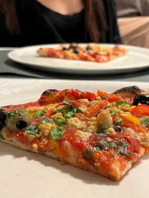 tuna vegano peperoni capperi e olive  at Languorino in Cesena