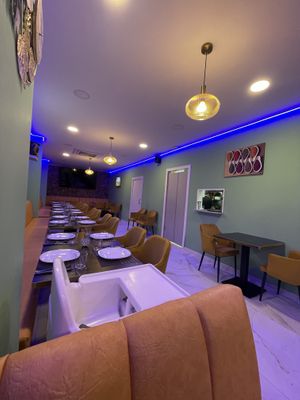 Inside  at Elaichi Indian in Barcelona