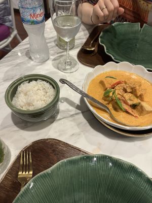 Panangcurry  at Kinnaree in Bangkok