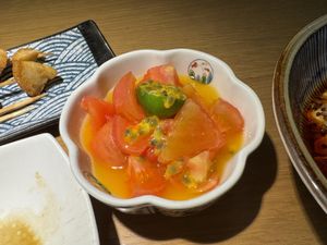 Tomatoes starters.   at Qingchunli in Hangzhou