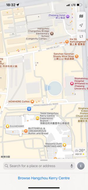 Real location   at Qingchunli in Hangzhou