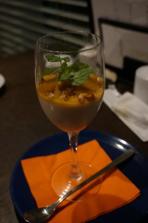 Mango and Coconut Blancmange at Cafe Life Force in Kamakura