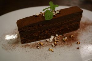 Chocolate Cake at Cafe Life Force in Kamakura
