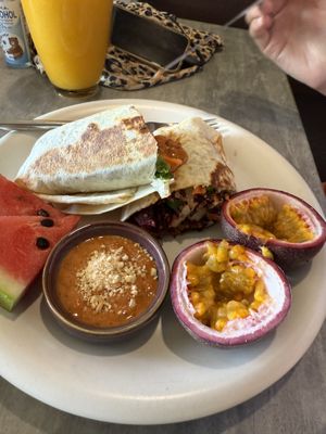 Tofu beetroot wrap  at Home No. 8 in Krabi