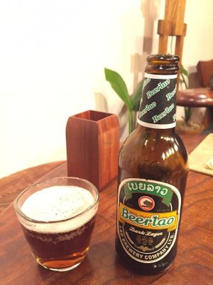 Beerlao Dark,  6.5%. (Laos)
 at Poleyale in Tokyo