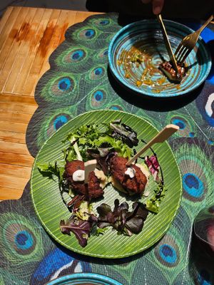 Can't remember but part of the tapas and delicious at MALQUERER in Sevilla