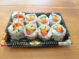 Vegetarian roll 

Avocado, Cucumber, Carrot, Red Pepper and Sesame Seeds at More Than Sushi in Poole