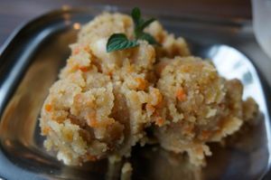 Halva. at Cafe Annapoorna in Tokyo