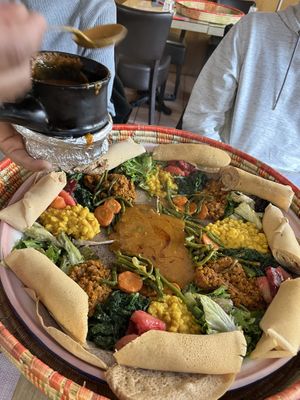 Repas végane pour 4 personnes   at Nyala Barka in Geneva