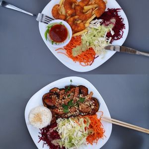 Crispy Cha Cha  &  7 Seas Treasure at Loving Hut - Warynskiego in Warsaw