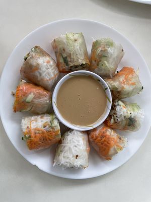 Summer rolls  at Loving Hut - Warynskiego in Warsaw