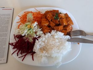 Tofu sweet and sour at Loving Hut - Warynskiego in Warsaw