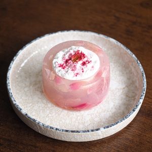 Ispahan - lychee, raspberry, roses, roselle. Low-cal. Vegan. at AGAR RAGA - Akaaka - อาการากา in Bangkok