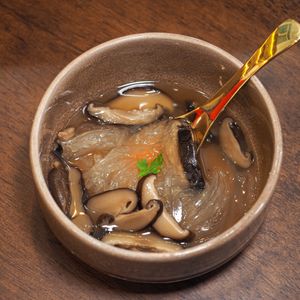 Faux shark fin soup, traditional taste. at AGAR RAGA - Akaaka - อาการากา in Bangkok