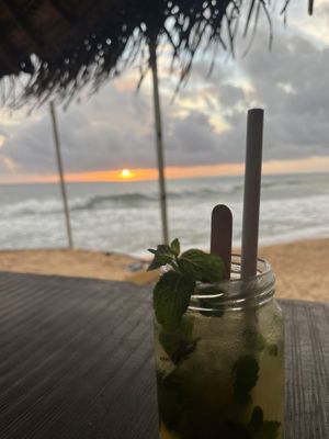 Cocktail + Sunset  at Bara Beach in Boossa