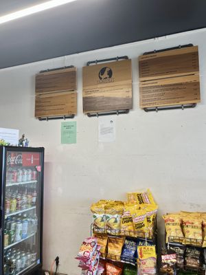 Interior with menu  at Dinosaurs in Pacifica