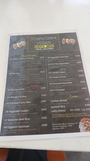  at Down Town Vegan in Serrekunda