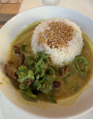  Coconut curry  at Down Town Vegan in Serrekunda