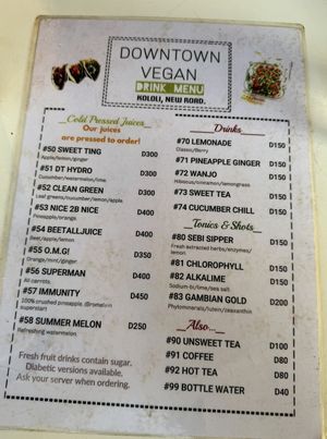   at Down Town Vegan in Serrekunda