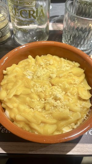 Pasta e patate con provola vegan  at Arrecrià Bistrot in Naples