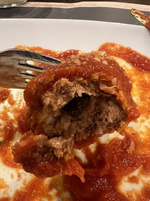 Braciola  at Arrecrià Bistrot in Naples