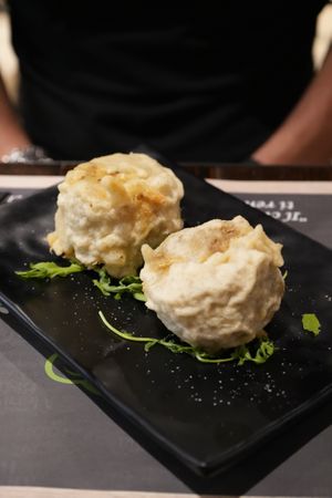 Neapolitan frittatine at Arrecrià Bistrot in Naples