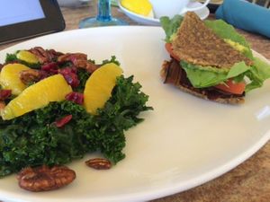 kale side salad at The Cider Press Cafe in Naples