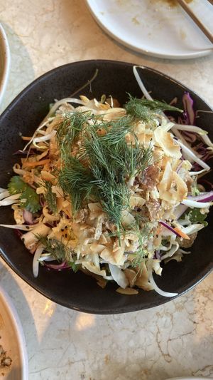 Papaya slaw - crunchy, fresh & flavoursome   at Light Years  in Byron Bay