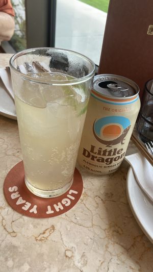 Refreshing Ginger beer   at Light Years  in Byron Bay