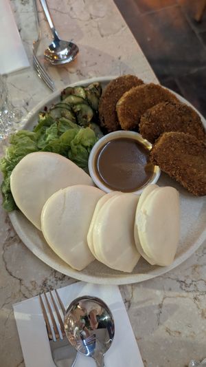 eggplant katsu bao at Light Years  in Byron Bay