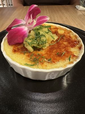 Tofu crème brûlée was perfect!!  at Mutuo - Sabor Nikkei in San Juan