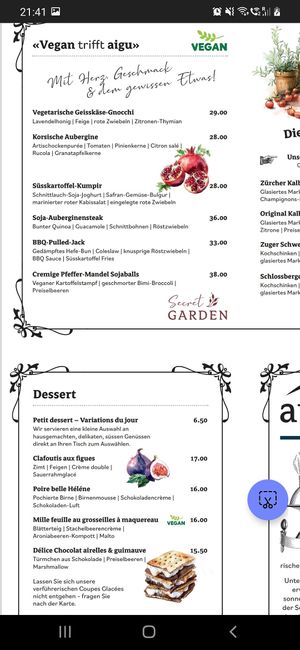  at Aigu Restaurant & Bar in Zug